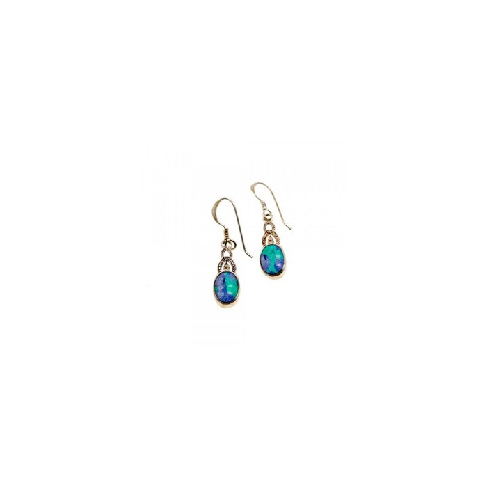 925 Sterling Silver Multicolor Jasper Earrings