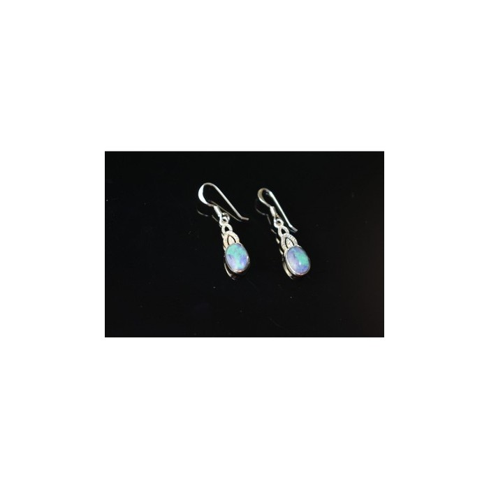 925 Sterling Silver Multicolor Jasper Earrings