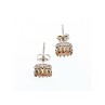 925 Sterling Silver Citrine Stud Earrings