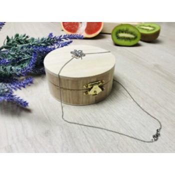 925 Sterling Silver Spinel Butterfly Chain With Pendant