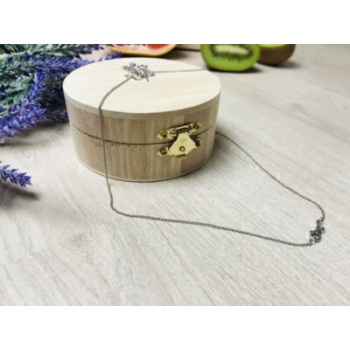 925 Sterling Silver Spinel Butterfly Chain With Pendant