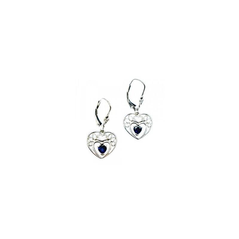 925 Sterling Silver Sapphire 