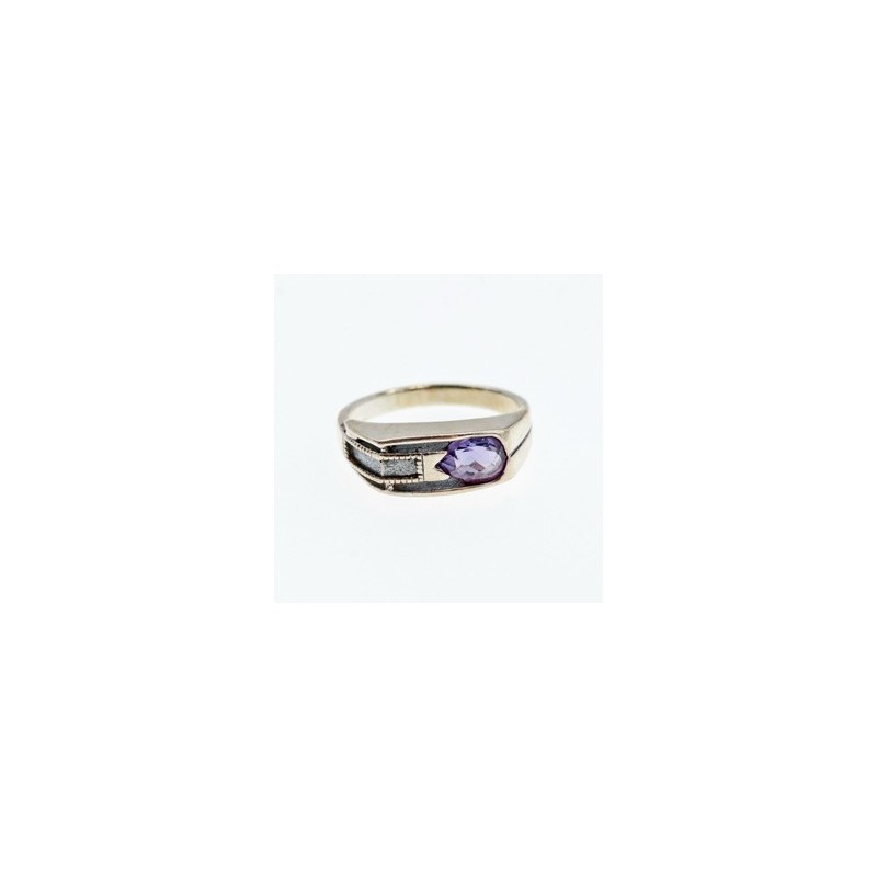 925 Sterling Silver Tourmaline Ring Size 8