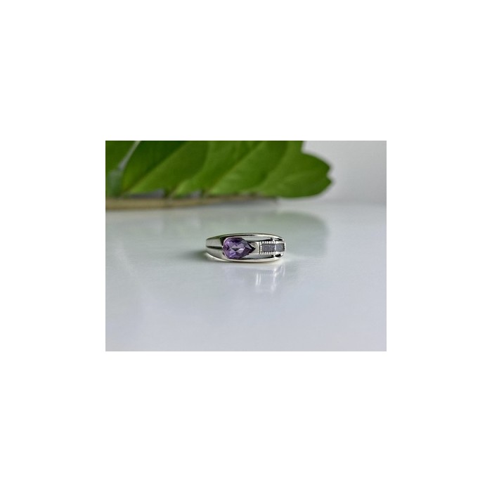 925 Sterling Silver Tourmaline Ring Size 8