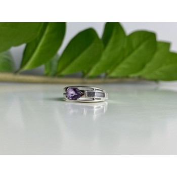 925 Sterling Silver Tourmaline Ring Size 8