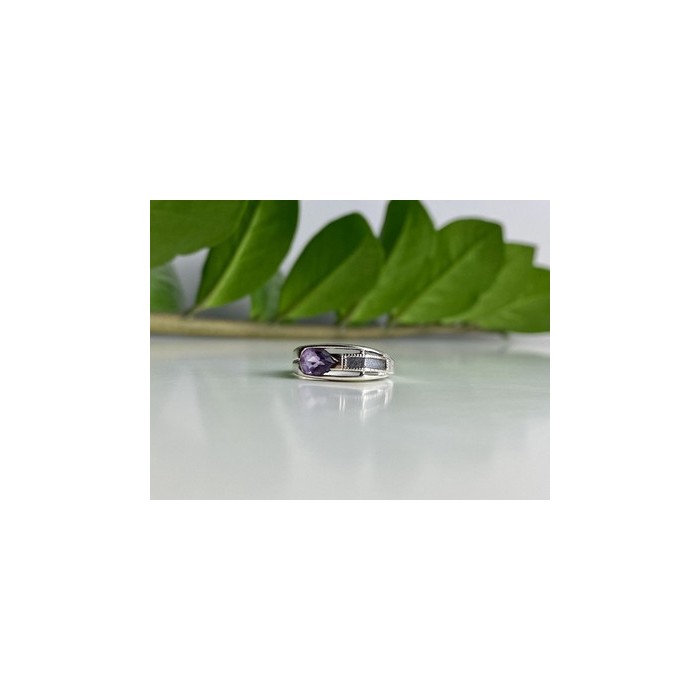 925 Sterling Silver Tourmaline Ring Size 8