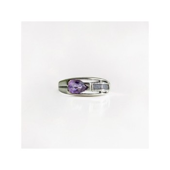 925 Sterling Silver Tourmaline Ring Size 8