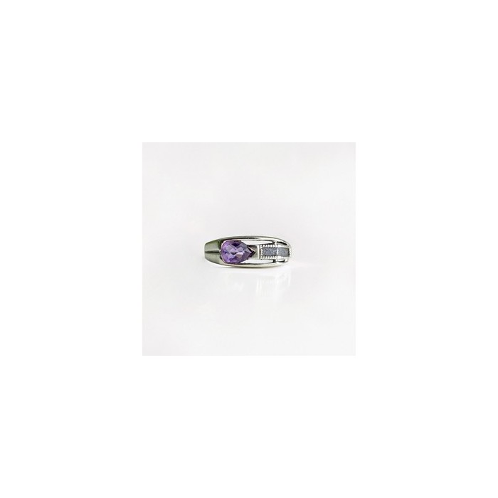 925 Sterling Silver Tourmaline Ring Size 8