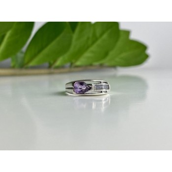 925 Sterling Silver Tourmaline Ring Size 8