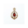 925 Sterling Silver Garnet Pendant