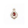 925 Sterling Silver Garnet Pendant