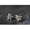 925 Sterling Silver White CZ Earrings