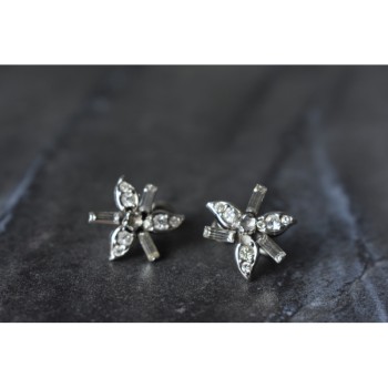 925 Sterling Silver White CZ Earrings