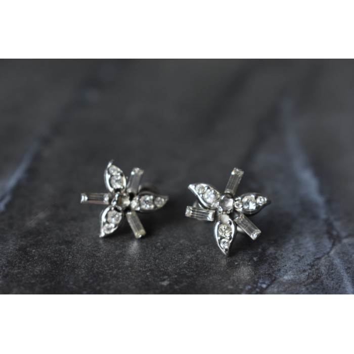 925 Sterling Silver White CZ Earrings