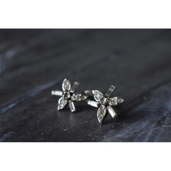 925 Sterling Silver White CZ Earrings