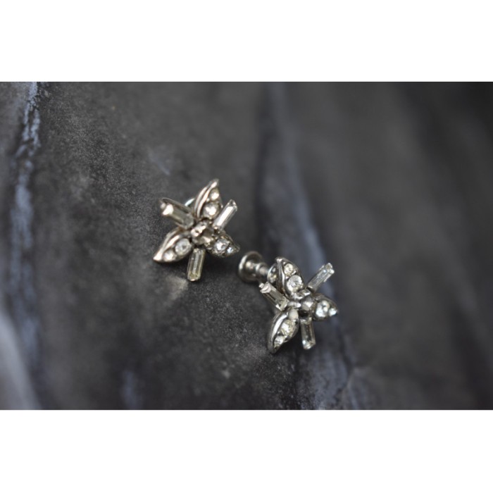 925 Sterling Silver White CZ Earrings