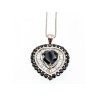 925 STERLING SILVER BLACK SPINEL & GOSHENITE 