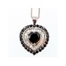 925 STERLING SILVER BLACK SPINEL & GOSHENITE 