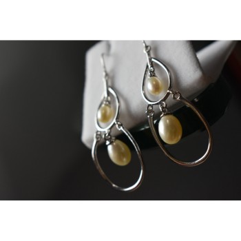 925 STERLING SILVER PEARLS EARRINGS