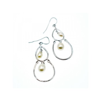 925 STERLING SILVER PEARLS EARRINGS