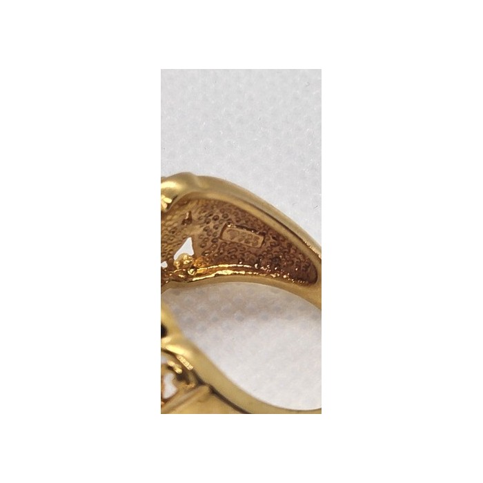 925 Sterling Silver Diamonds Ring Size 7.5