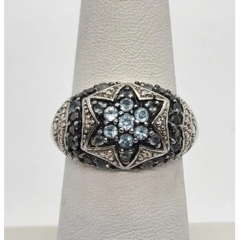 925 Sterling Silver Spinel Ring Size 6.5