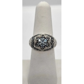 925 Sterling Silver Spinel Ring Size 6.5