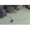 925 Sterling Silver Blue Spinel Chain With Pendant