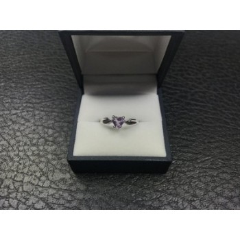 925 Sterling Silver Amethyst 