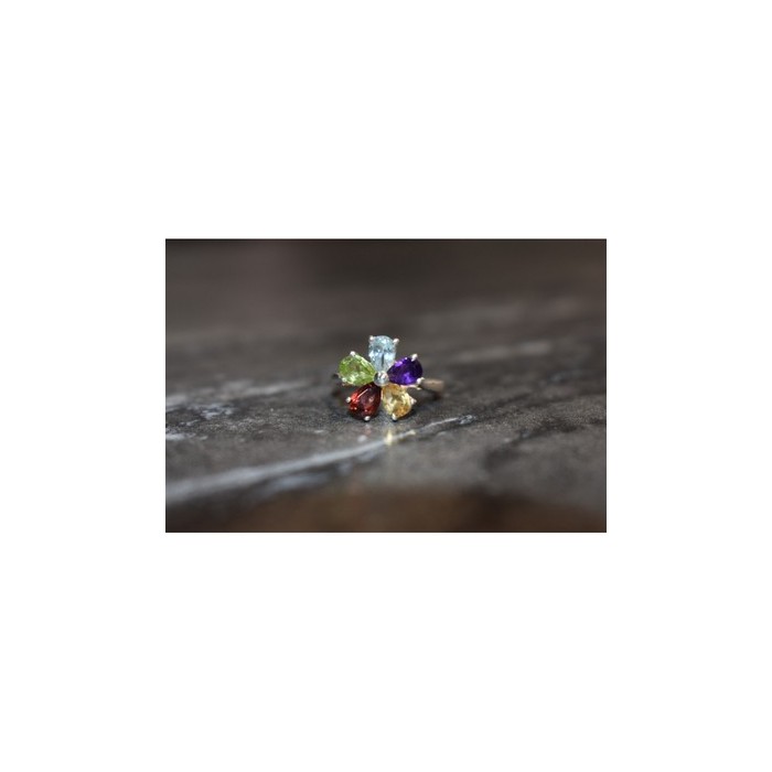 925 Sterling Silver Multi Gemstones 