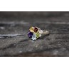 925 Sterling Silver Multi Gemstones 