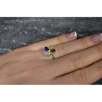 925 Sterling Silver Multi Gemstones 