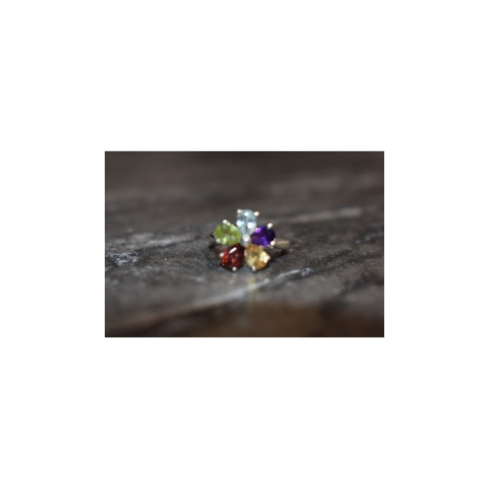 925 Sterling Silver Multi Gemstones 