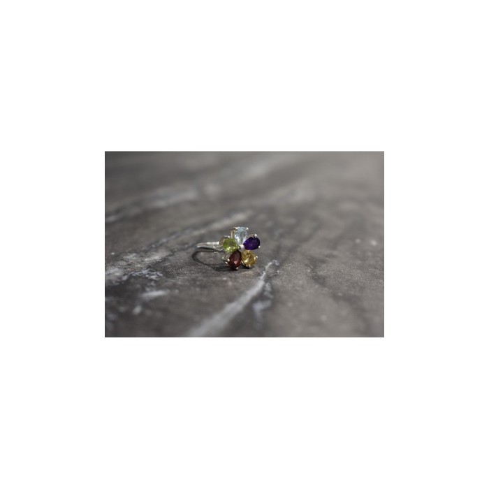 925 Sterling Silver Multi Gemstones 