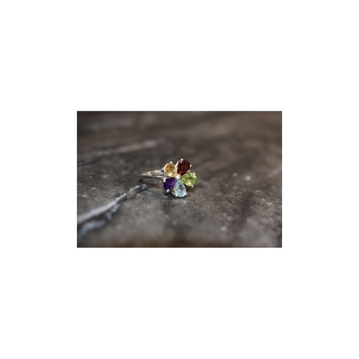 925 Sterling Silver Multi Gemstones 