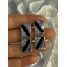 Vintage 925 Sterling Silver Agate & Onyx Earrings Length 1.50 Inch