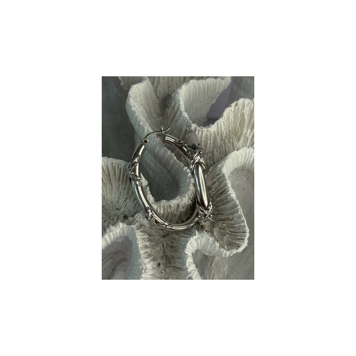 Classy 925 Sterling Silver Earrings Length 1.60 Inch