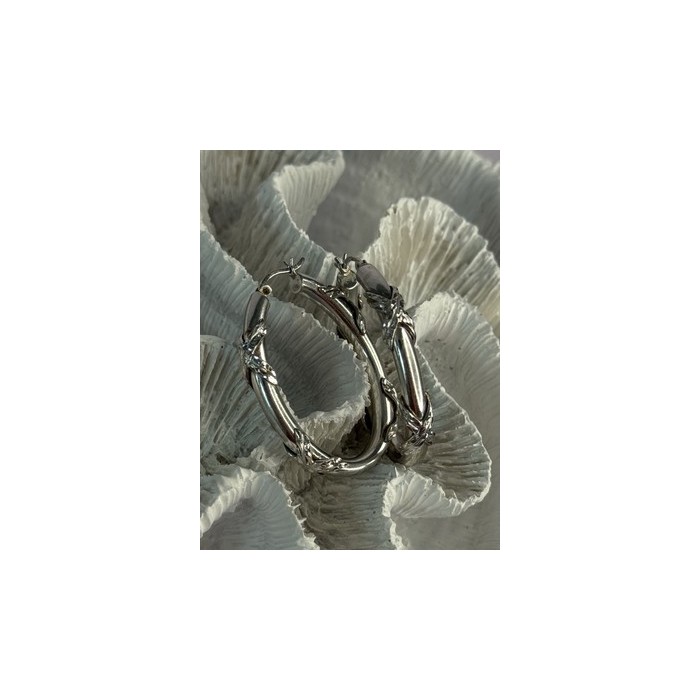 Classy 925 Sterling Silver Earrings Length 1.60 Inch