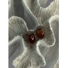 Vintage 925 Sterling Silver Carnelian Earrings Length 1.20 Inch