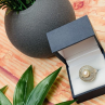 925 Sterling Silver Pearl Ring Size 8