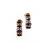 10K YELLOW GOLD SAPPHIRES EARRINGS