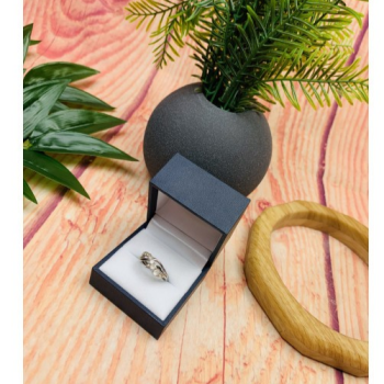 925 Sterling Silver White/colorless Spinel Ring Size 6.5