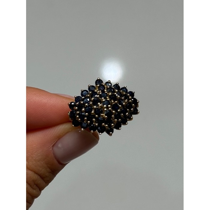 10K YELLOW GOLD RING SAPPHIRE SIZE 7