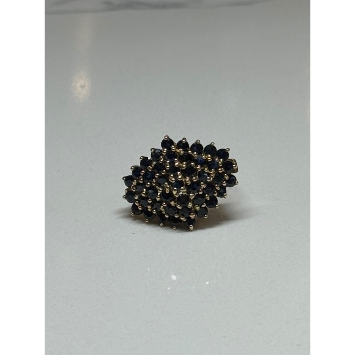 10K YELLOW GOLD RING SAPPHIRE SIZE 7