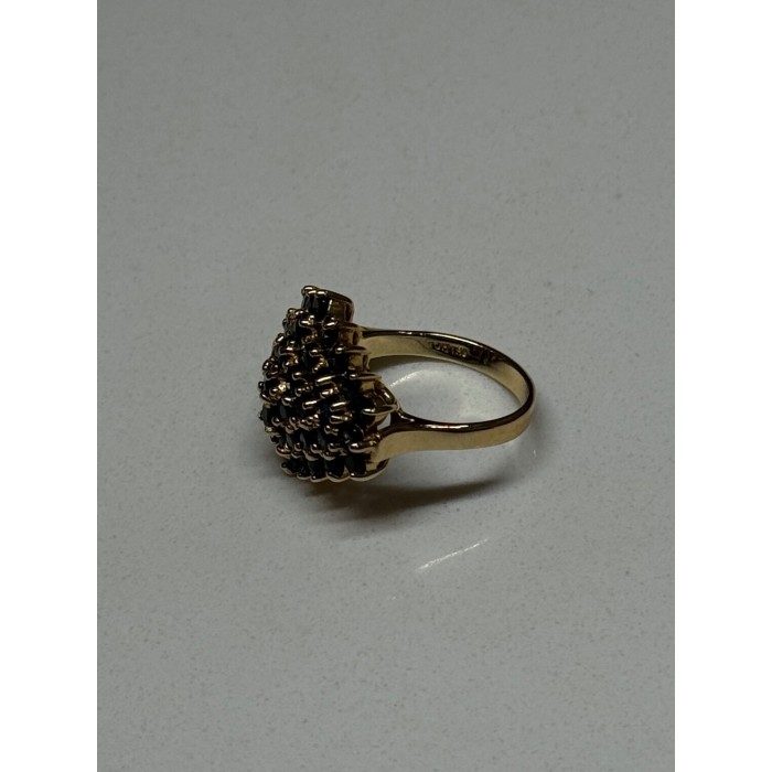 10K YELLOW GOLD RING SAPPHIRE SIZE 7
