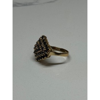 10K YELLOW GOLD RING SAPPHIRE SIZE 7