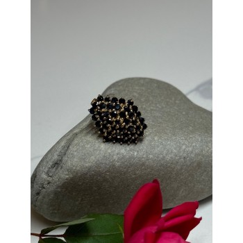 10K YELLOW GOLD RING SAPPHIRE SIZE 7