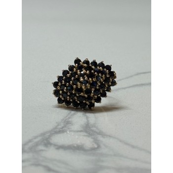 10K YELLOW GOLD RING SAPPHIRE SIZE 7