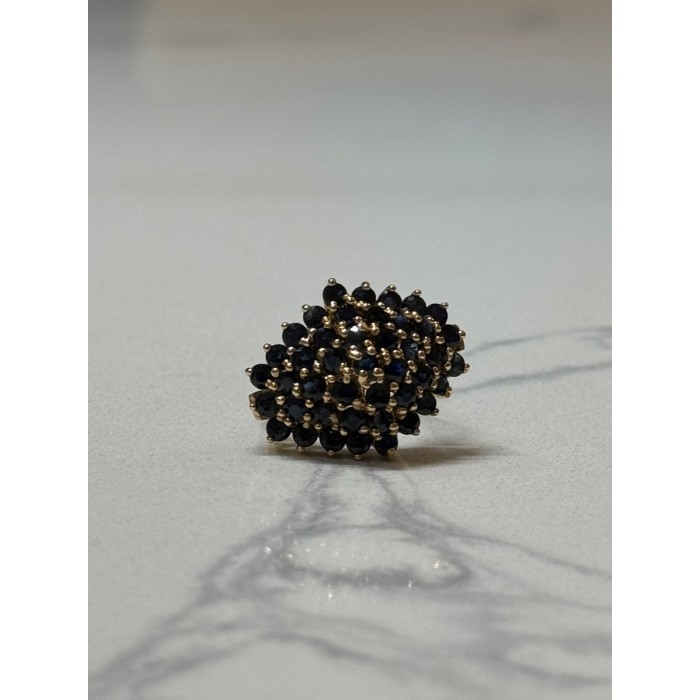 10K YELLOW GOLD RING SAPPHIRE SIZE 7