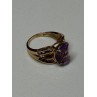 10K YELLOW GOLD AMETHYST RING SIZE 7